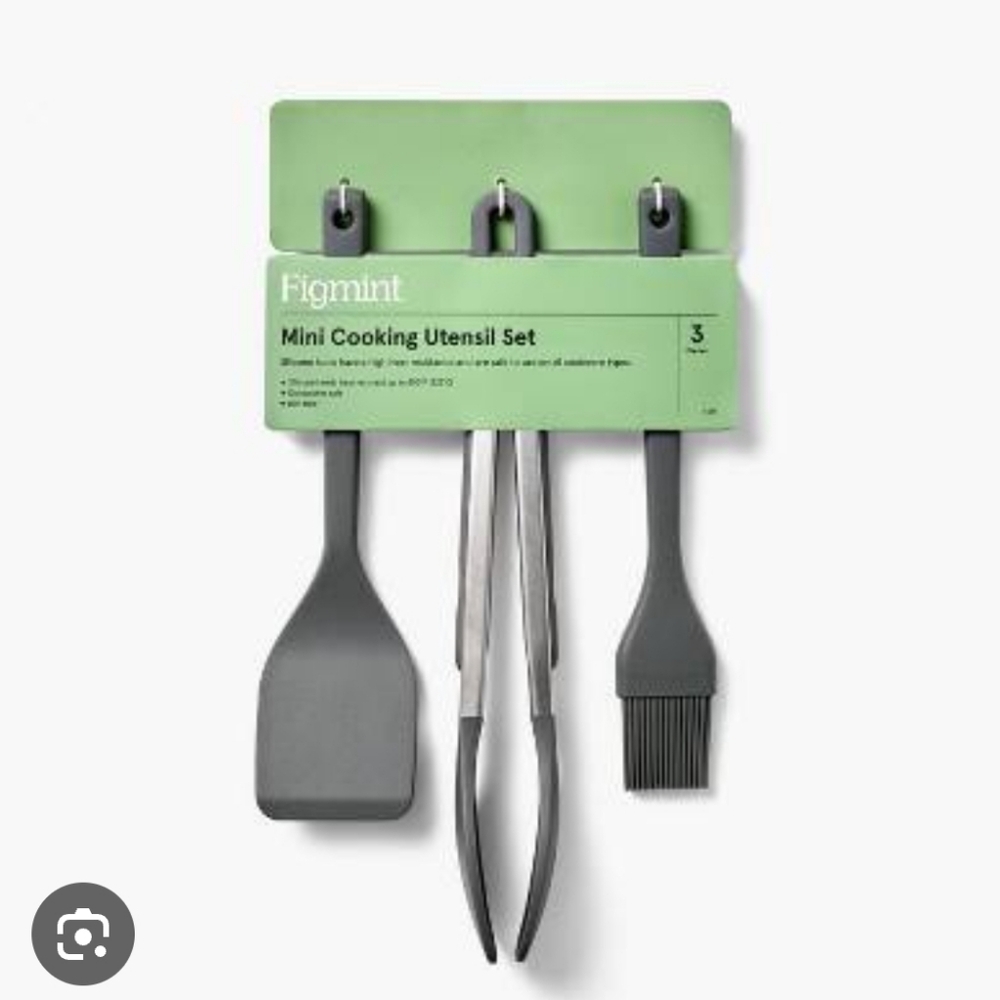 Figment Gray Mini Cooking Utensil Set
